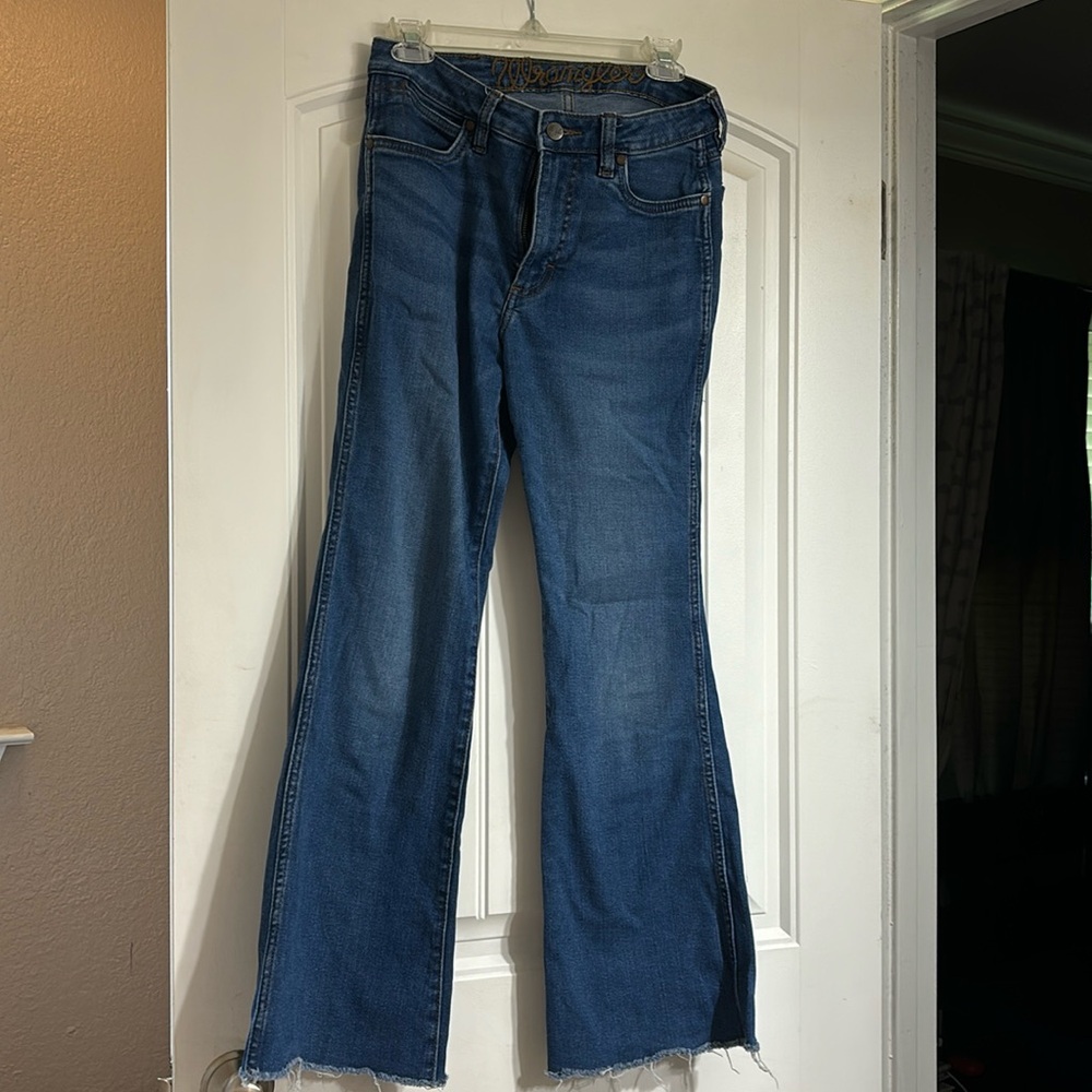 Trouser, Wrangler jeans, raw hem
